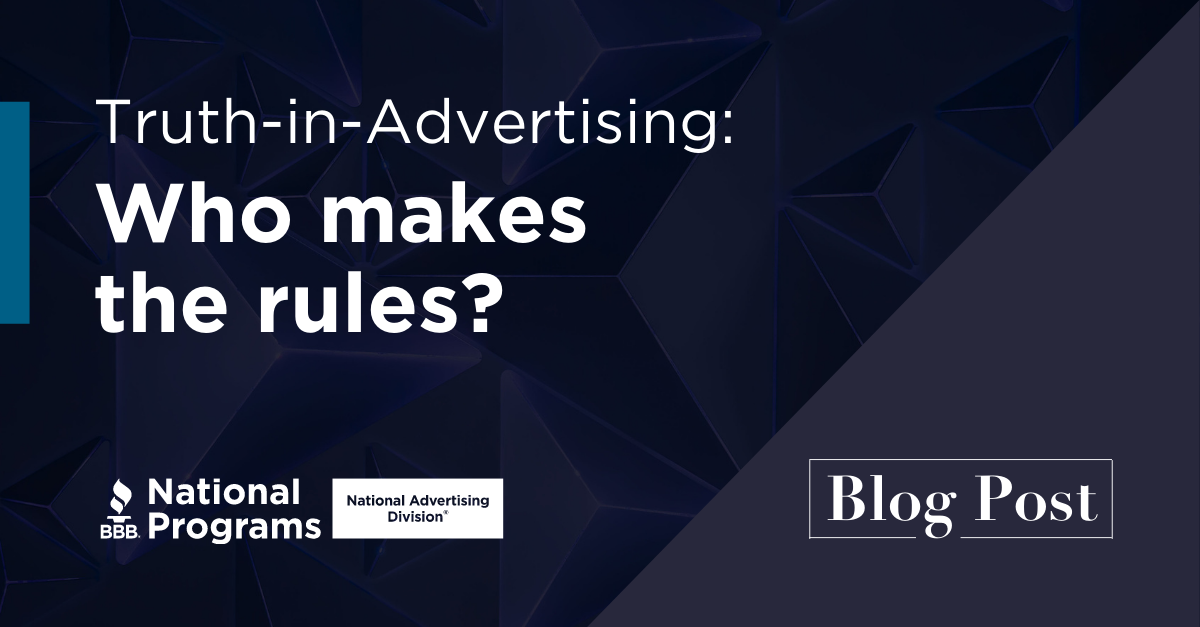 TruthinAdvertising Who Makes the Rules?